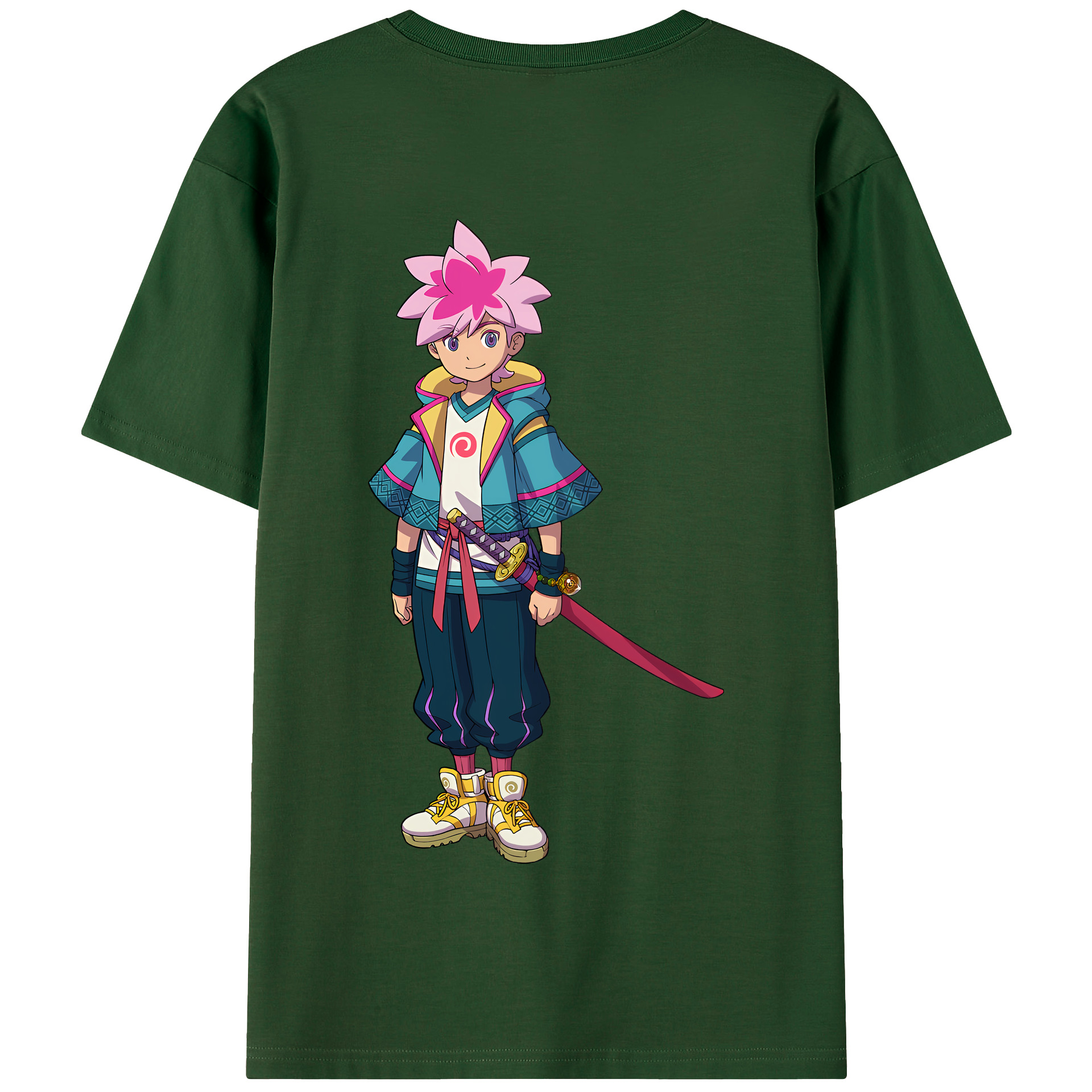 （画像用） 妖怪ウォッチ Yo-kai Watch 綿100％半袖Tシャツ（背面プリント）